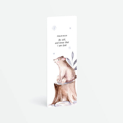 christian bookmark be still and know