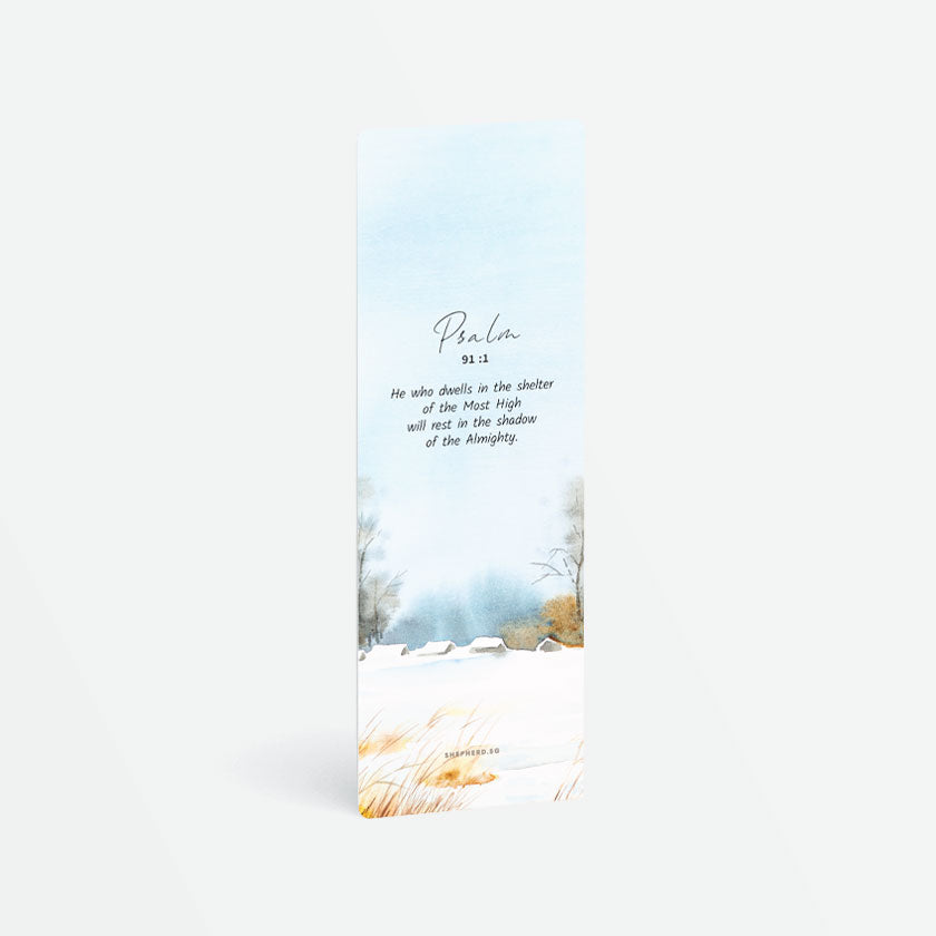 christian bookmark he who dwells in the shelter of the most high