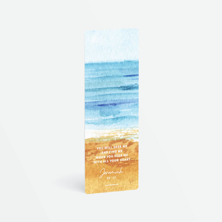 christian bookmark you will seek me and find me