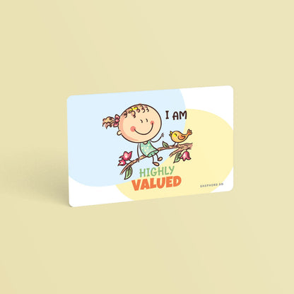 christian wallet card size children sticker highly valued