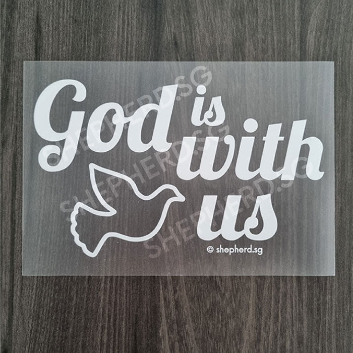 christian decal god with us