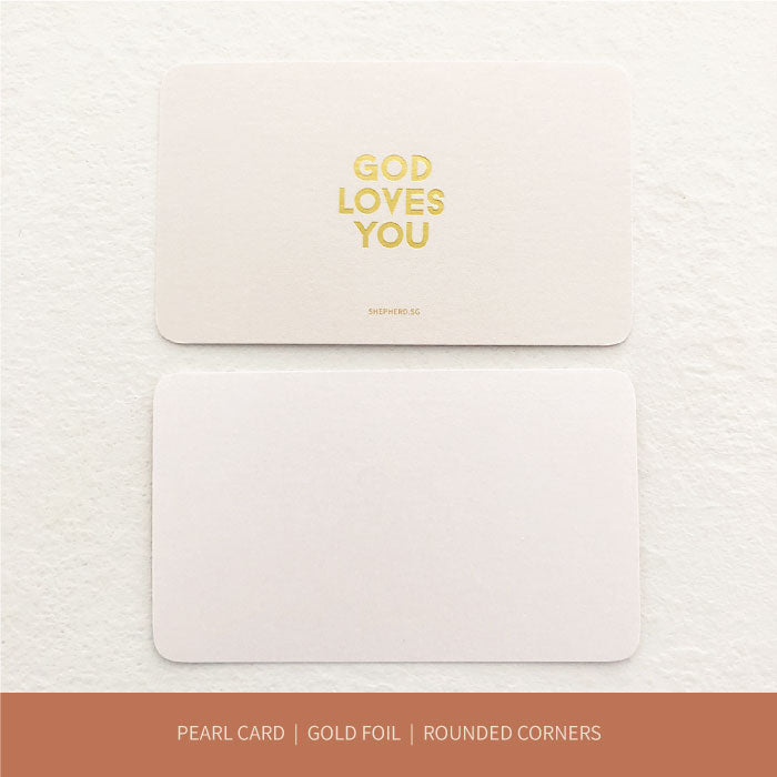 christian gift card god loves you
