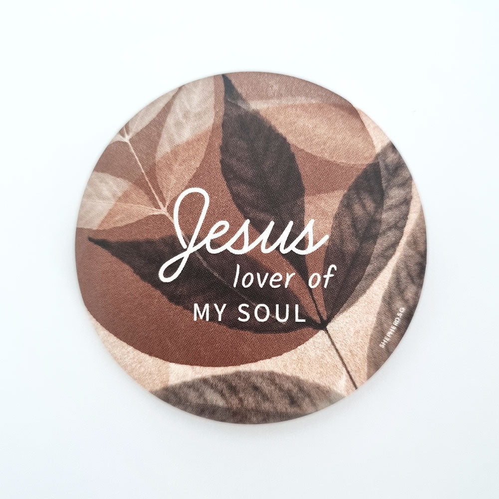 christian pin badge jesus love of my soul