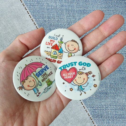 children pin badge cover image