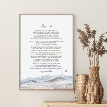 christian posters psalm 91